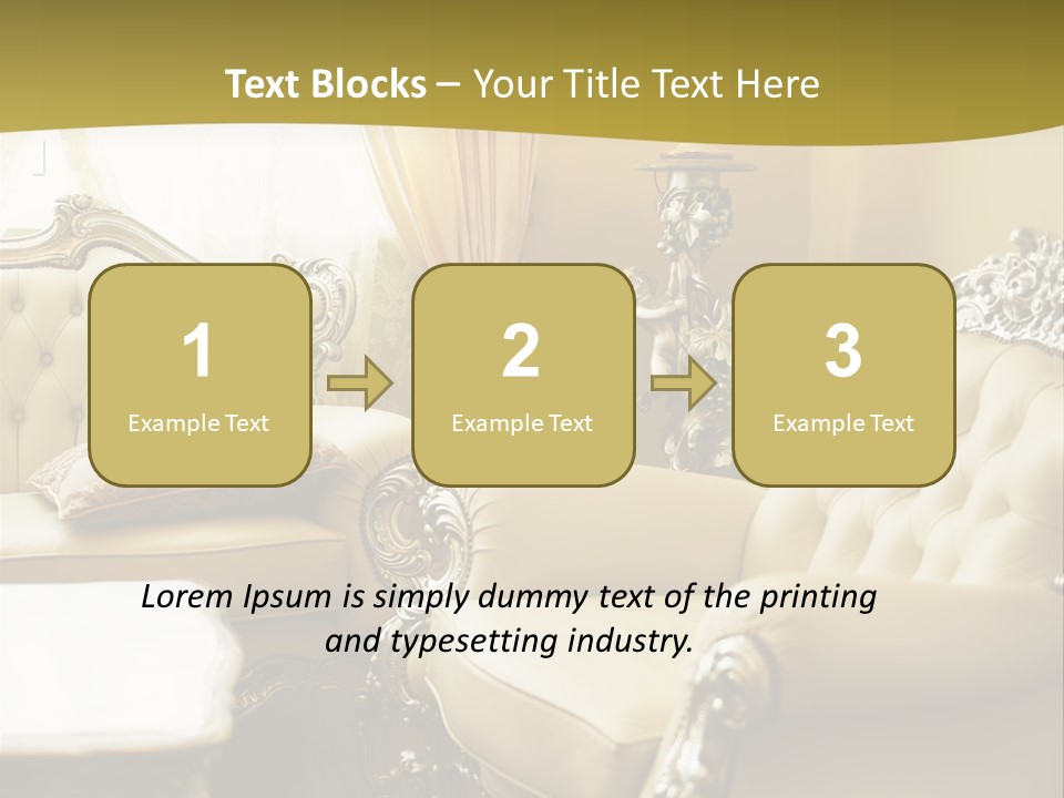 Chandelier Sit Carved PowerPoint Template