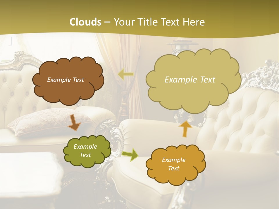 Chandelier Sit Carved PowerPoint Template