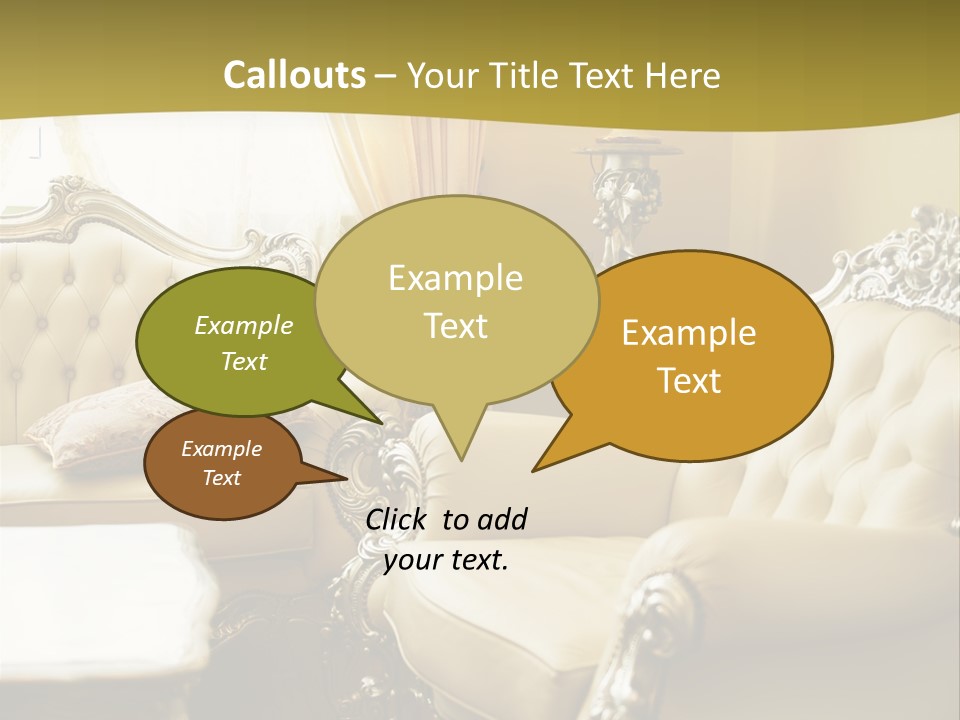 Chandelier Sit Carved PowerPoint Template