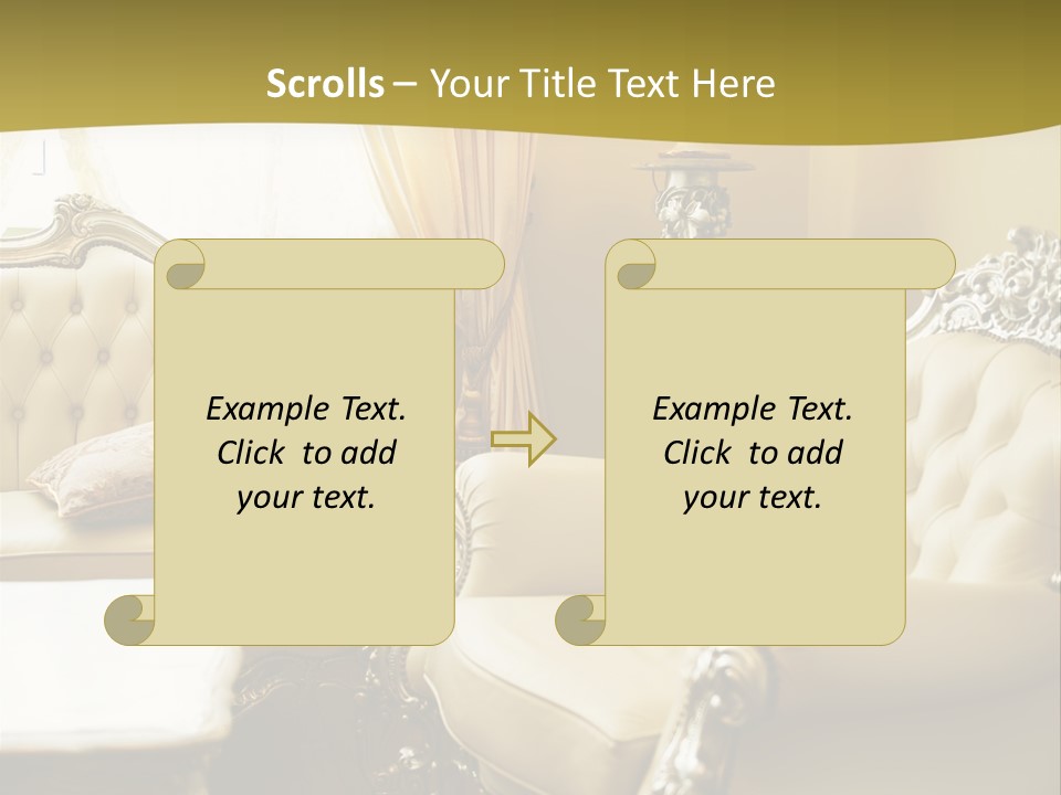 Chandelier Sit Carved PowerPoint Template