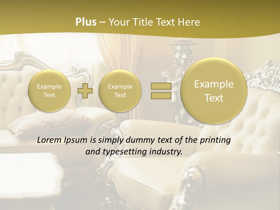 Chandelier Sit Carved PowerPoint Template