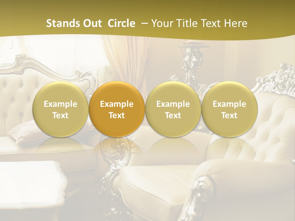 Chandelier Sit Carved PowerPoint Template