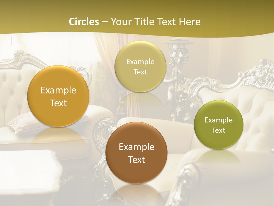 Chandelier Sit Carved PowerPoint Template