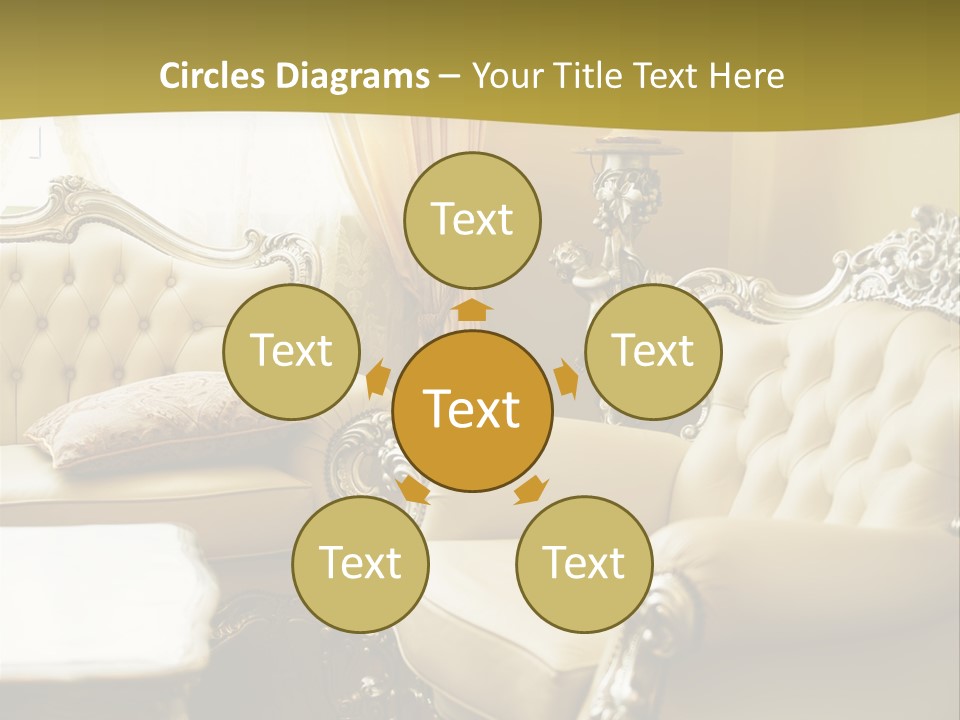 Chandelier Sit Carved PowerPoint Template