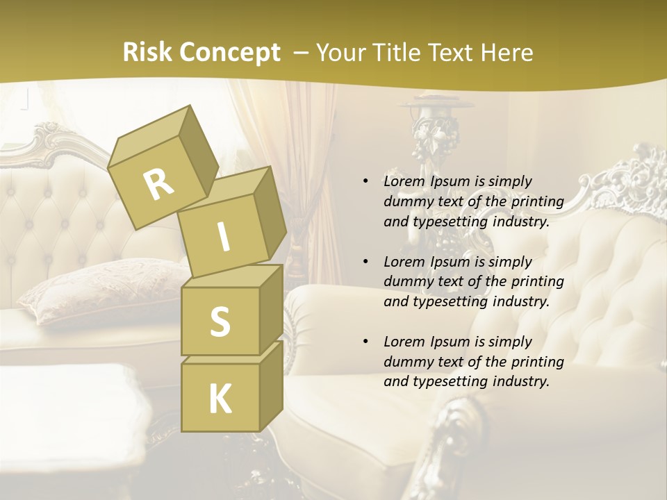 Chandelier Sit Carved PowerPoint Template