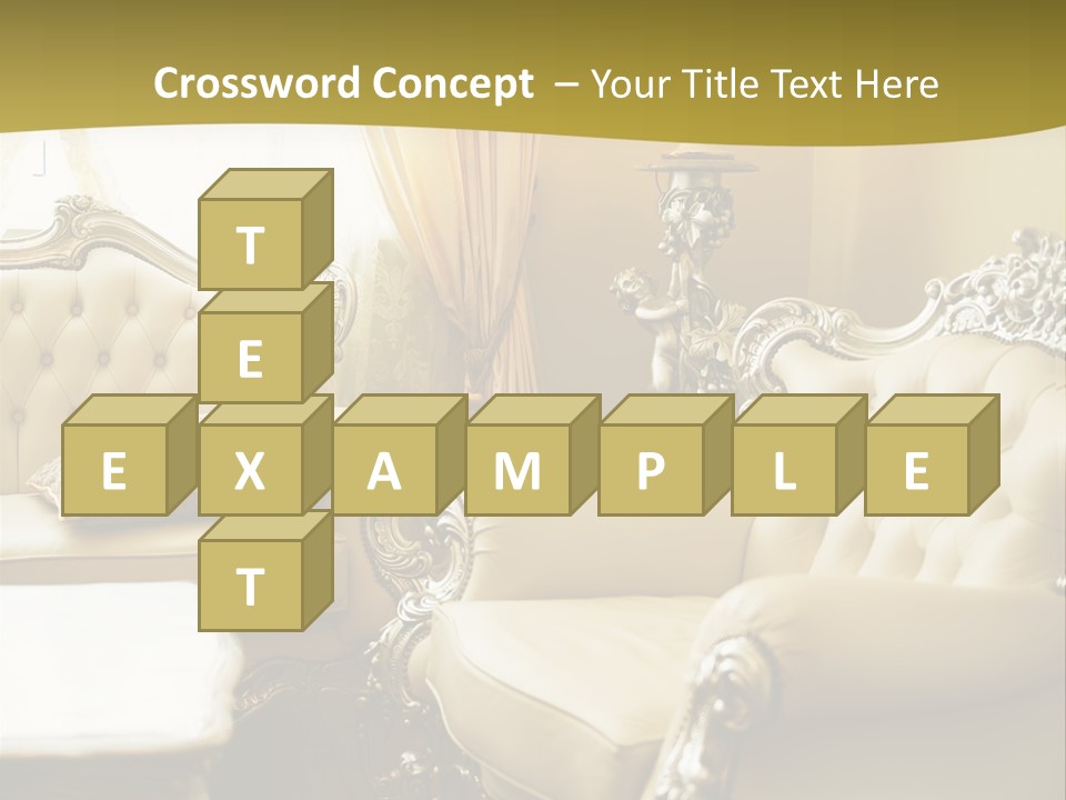 Chandelier Sit Carved PowerPoint Template