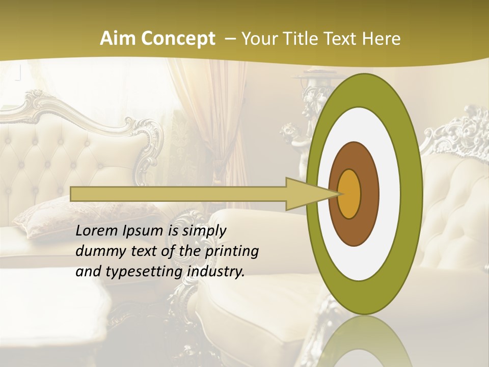 Chandelier Sit Carved PowerPoint Template