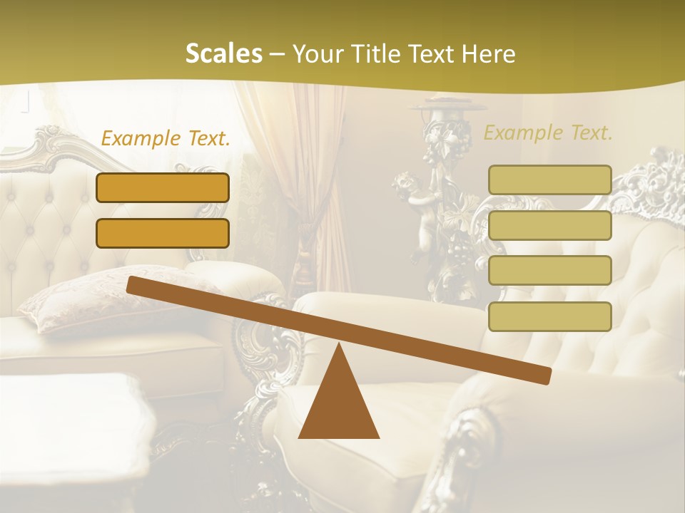 Chandelier Sit Carved PowerPoint Template