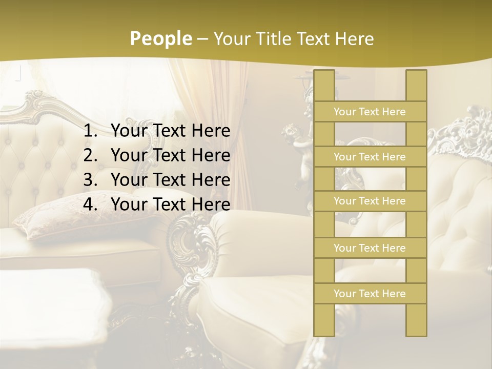 Chandelier Sit Carved PowerPoint Template