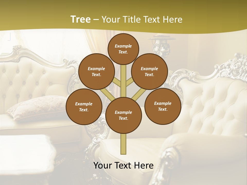 Chandelier Sit Carved PowerPoint Template