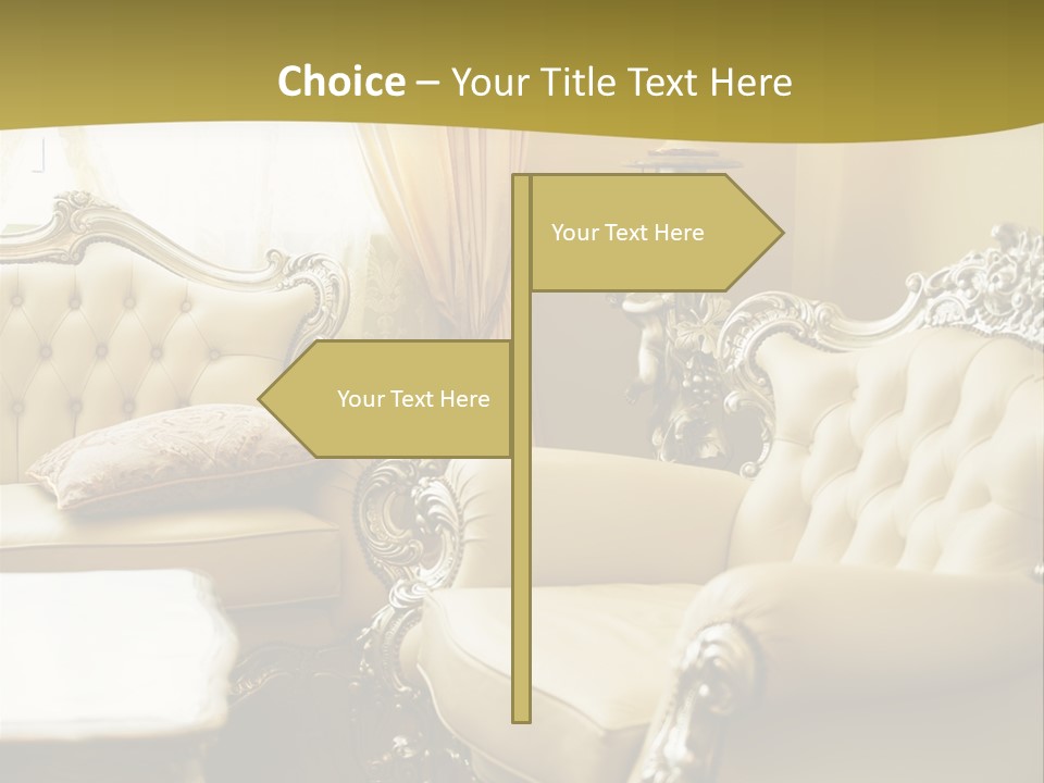 Chandelier Sit Carved PowerPoint Template