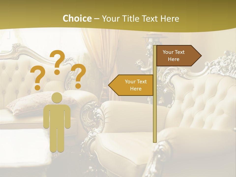 Chandelier Sit Carved PowerPoint Template