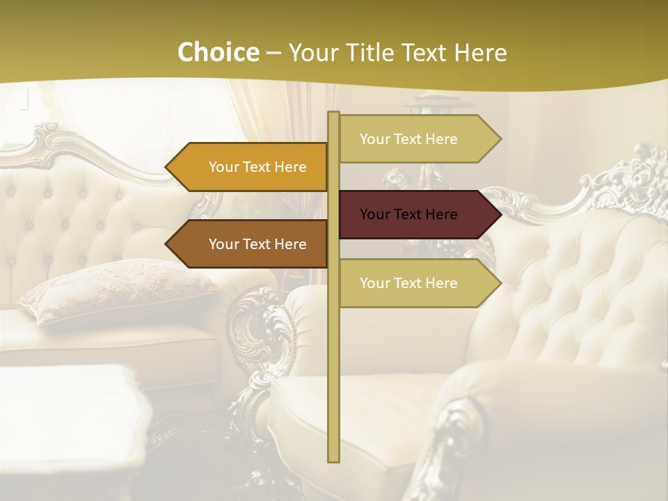 Chandelier Sit Carved PowerPoint Template