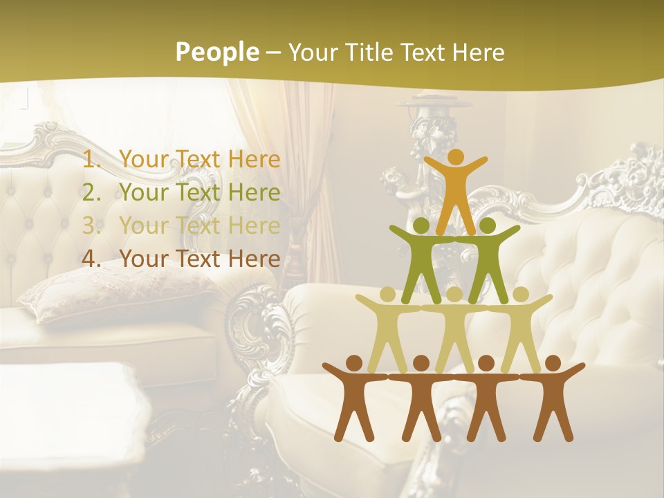 Chandelier Sit Carved PowerPoint Template