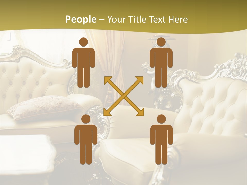 Chandelier Sit Carved PowerPoint Template