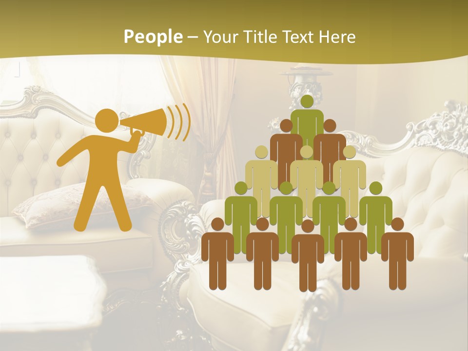 Chandelier Sit Carved PowerPoint Template