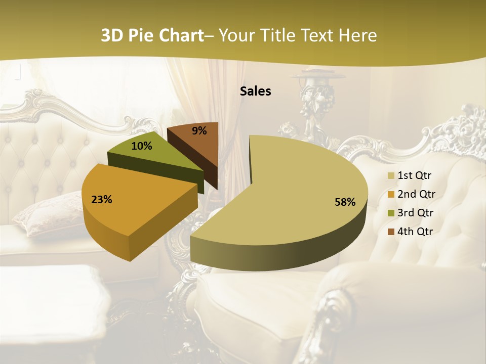 Chandelier Sit Carved PowerPoint Template