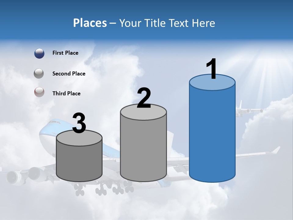 Away Sky Busy PowerPoint Template