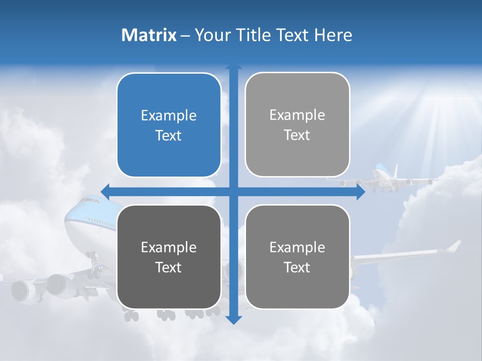 Away Sky Busy PowerPoint Template