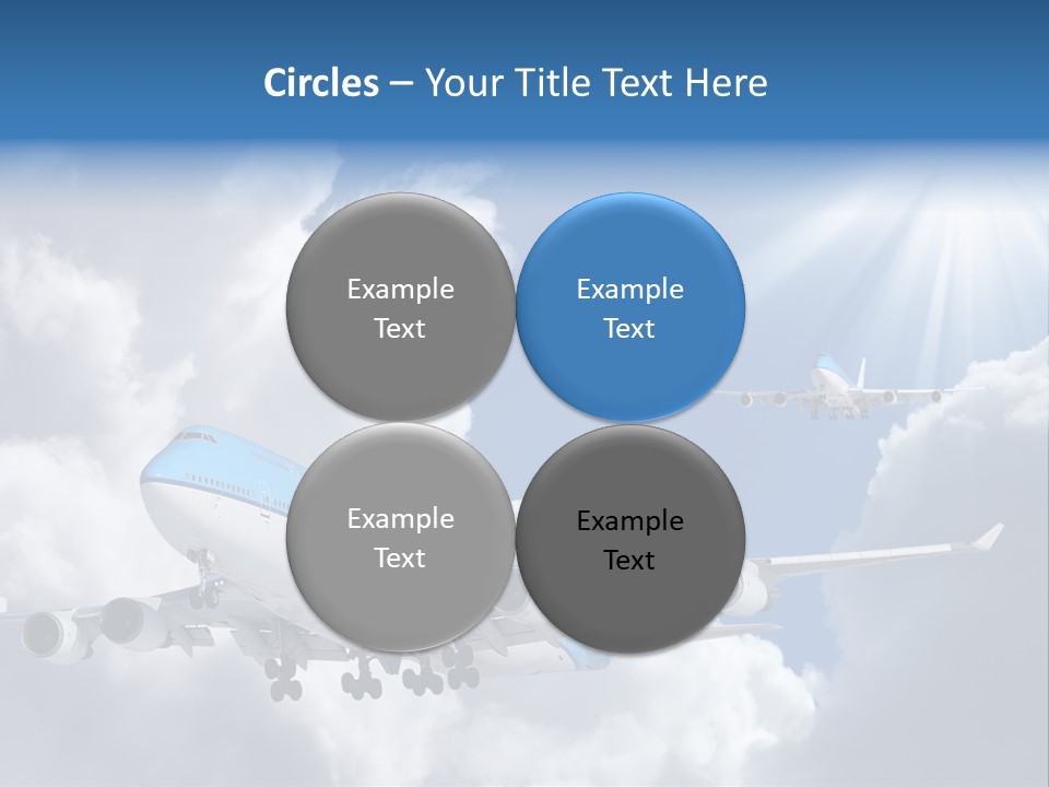 Away Sky Busy PowerPoint Template