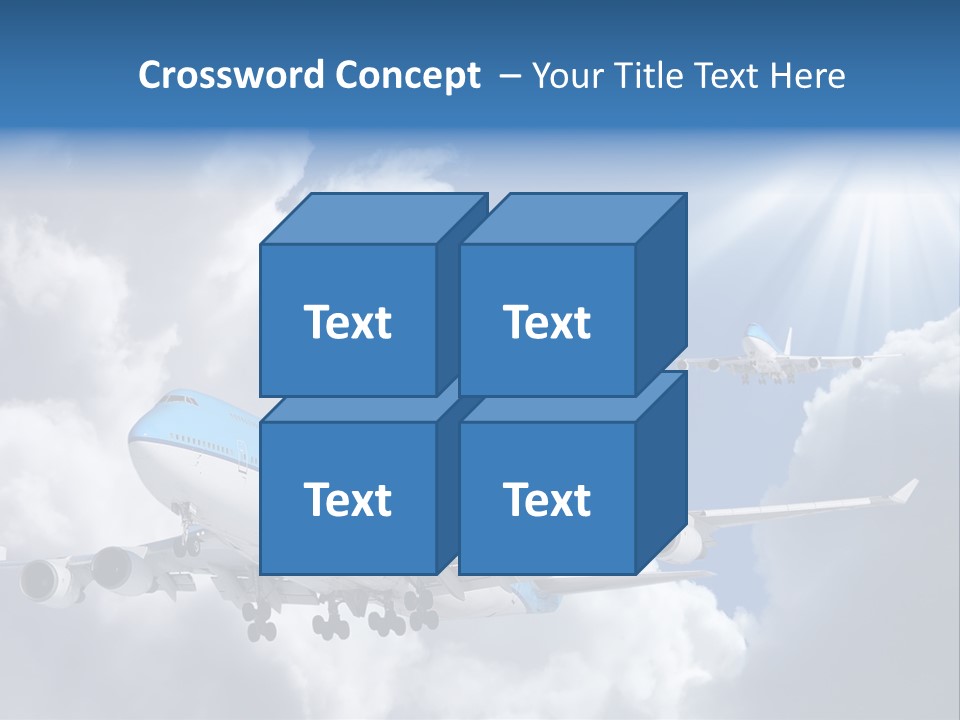 Away Sky Busy PowerPoint Template