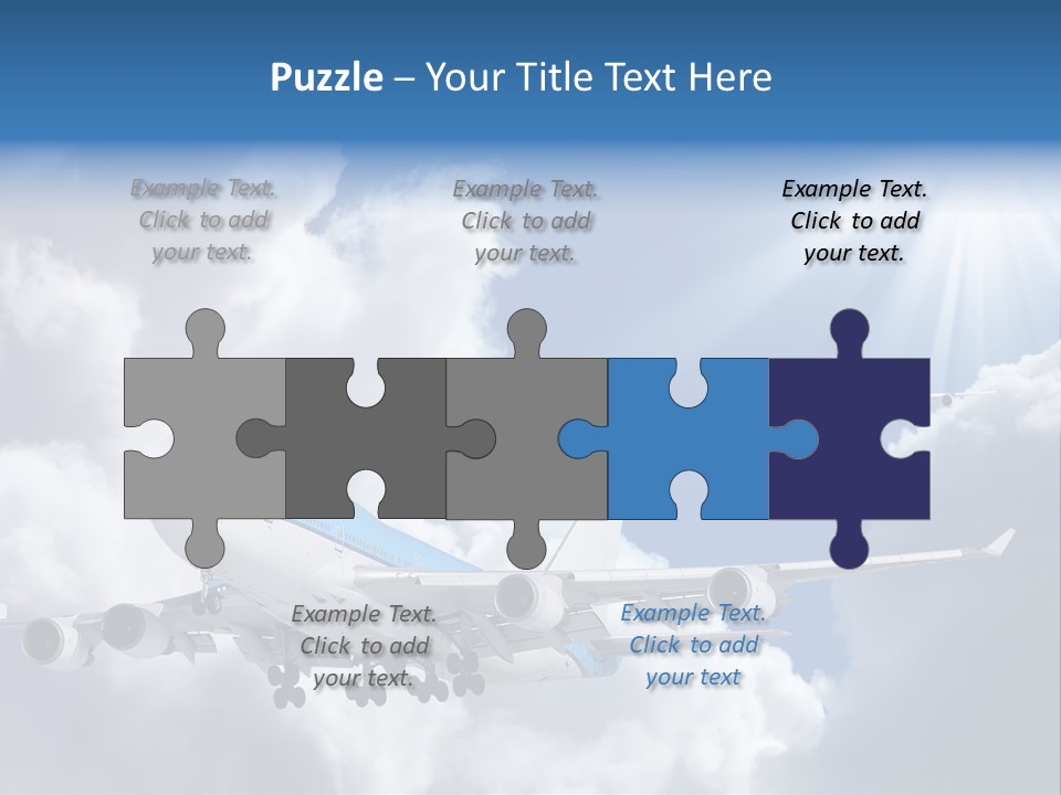 Away Sky Busy PowerPoint Template