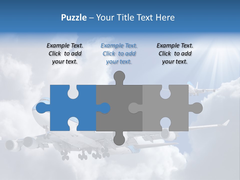 Away Sky Busy PowerPoint Template