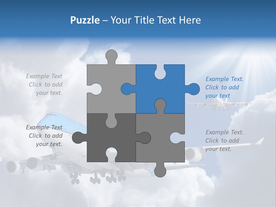 Away Sky Busy PowerPoint Template