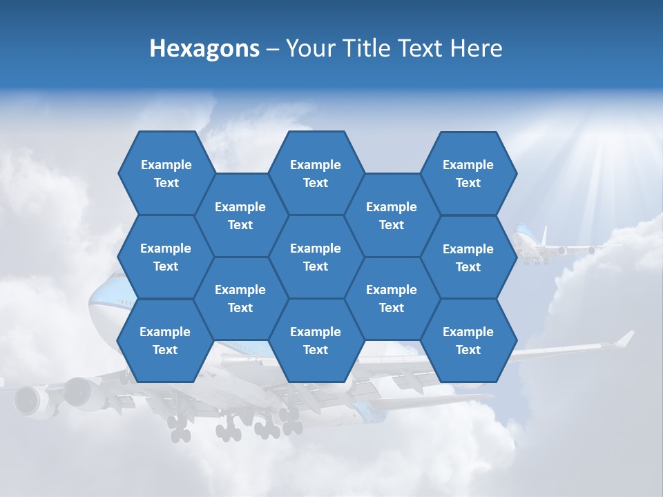 Away Sky Busy PowerPoint Template