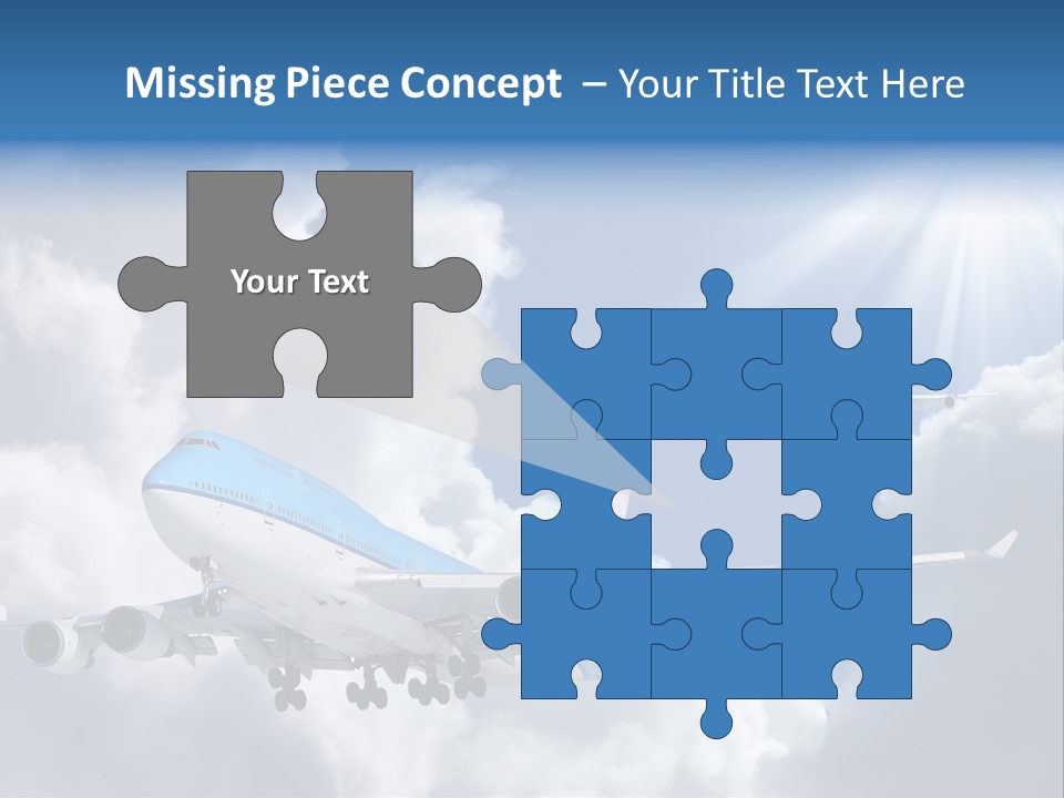 Away Sky Busy PowerPoint Template