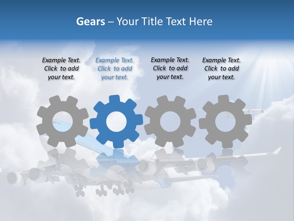 Away Sky Busy PowerPoint Template