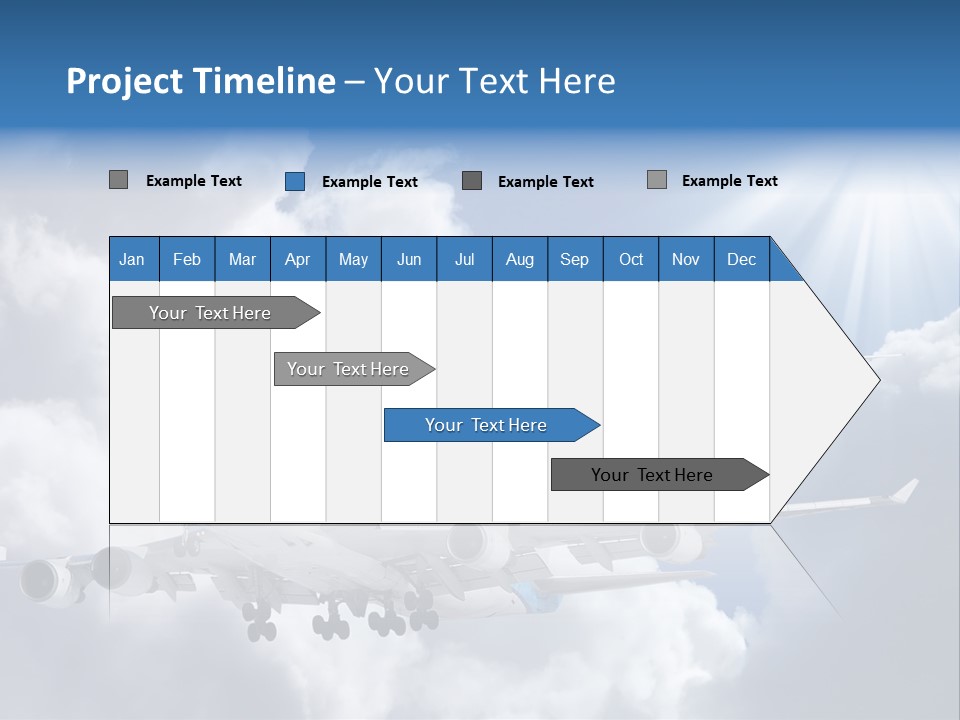 Away Sky Busy PowerPoint Template
