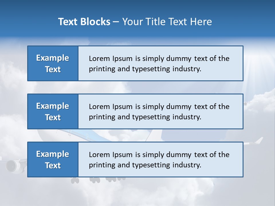 Away Sky Busy PowerPoint Template