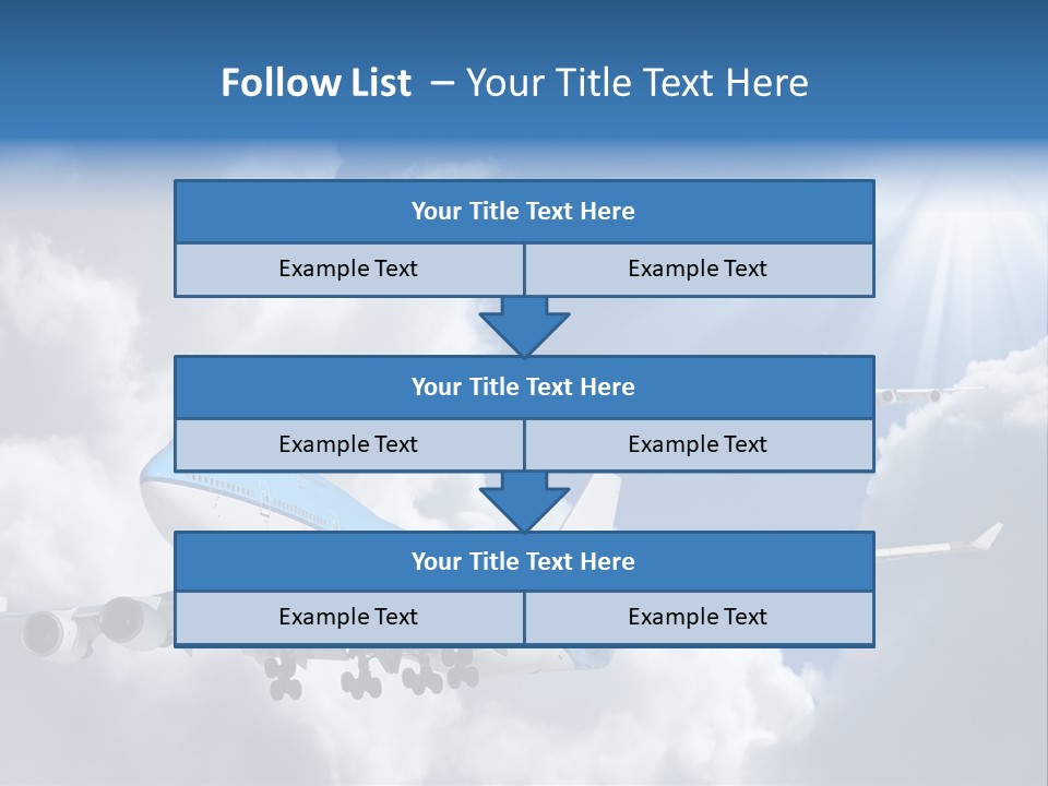 Away Sky Busy PowerPoint Template