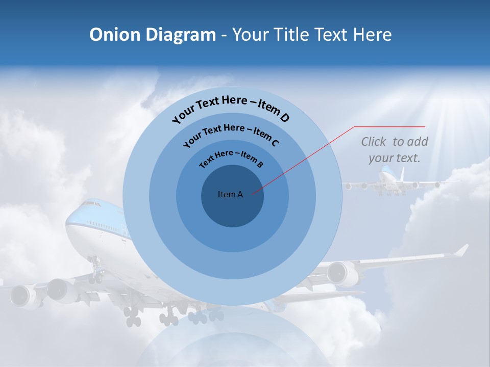 Away Sky Busy PowerPoint Template