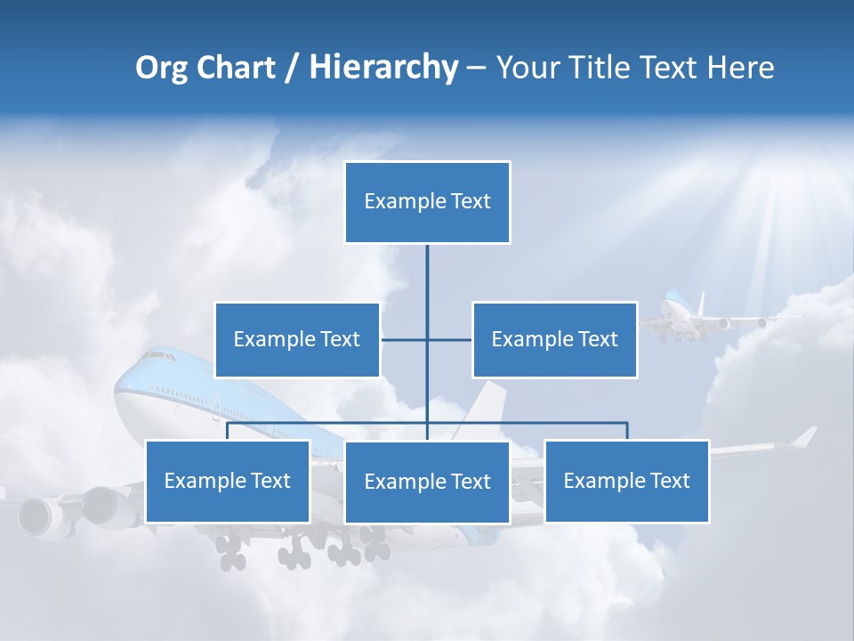 Away Sky Busy PowerPoint Template