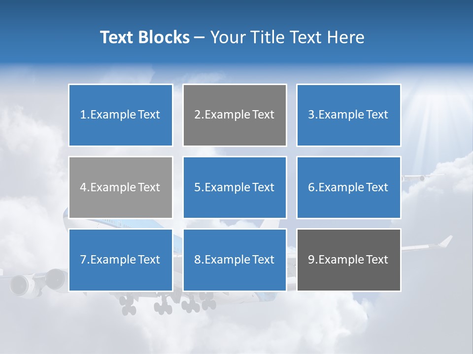 Away Sky Busy PowerPoint Template