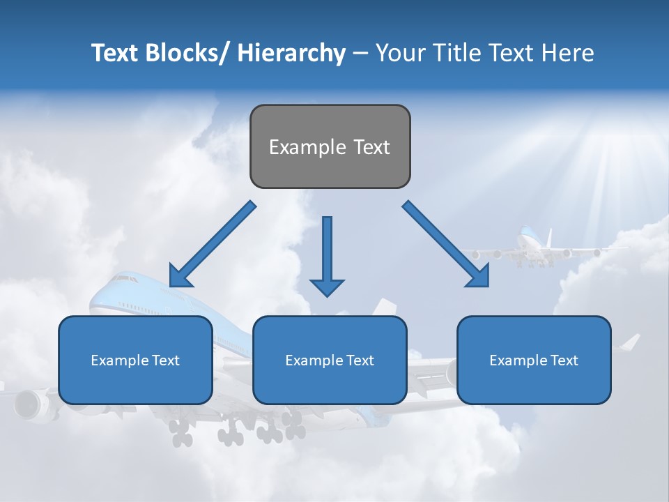 Away Sky Busy PowerPoint Template