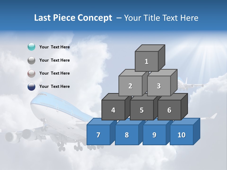 Away Sky Busy PowerPoint Template