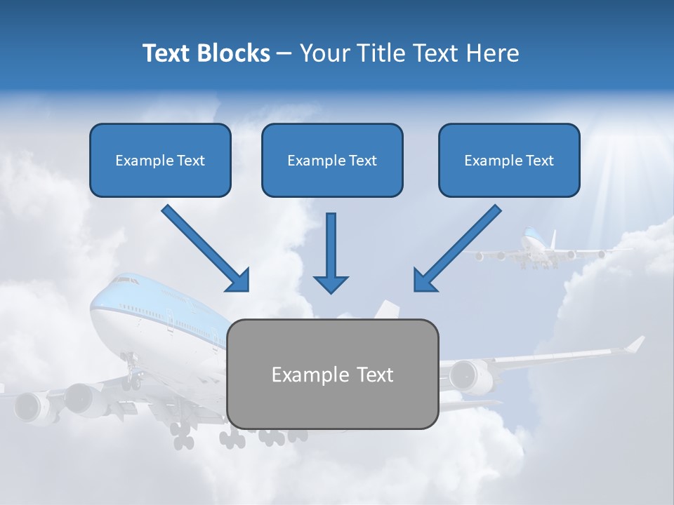 Away Sky Busy PowerPoint Template