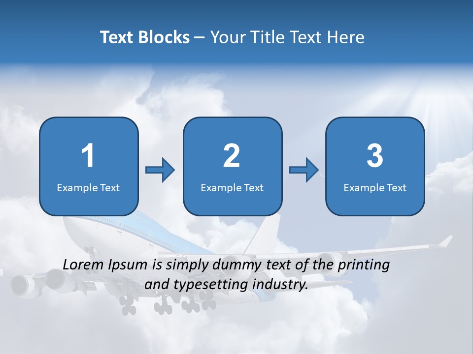 Away Sky Busy PowerPoint Template