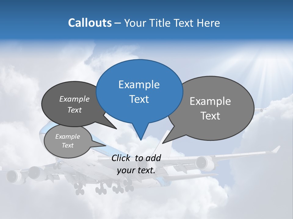 Away Sky Busy PowerPoint Template