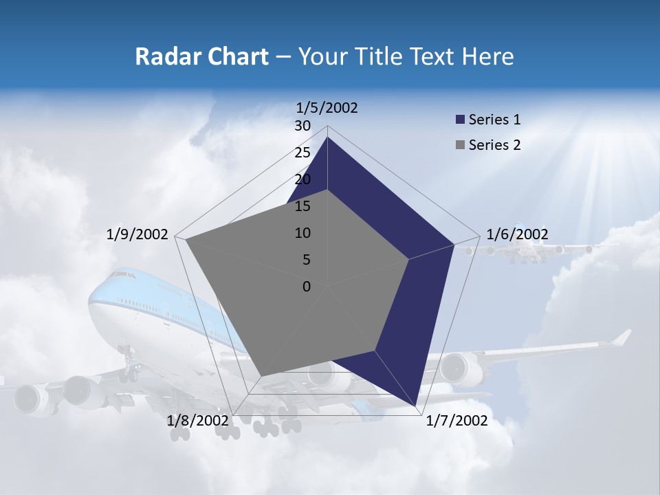 Away Sky Busy PowerPoint Template