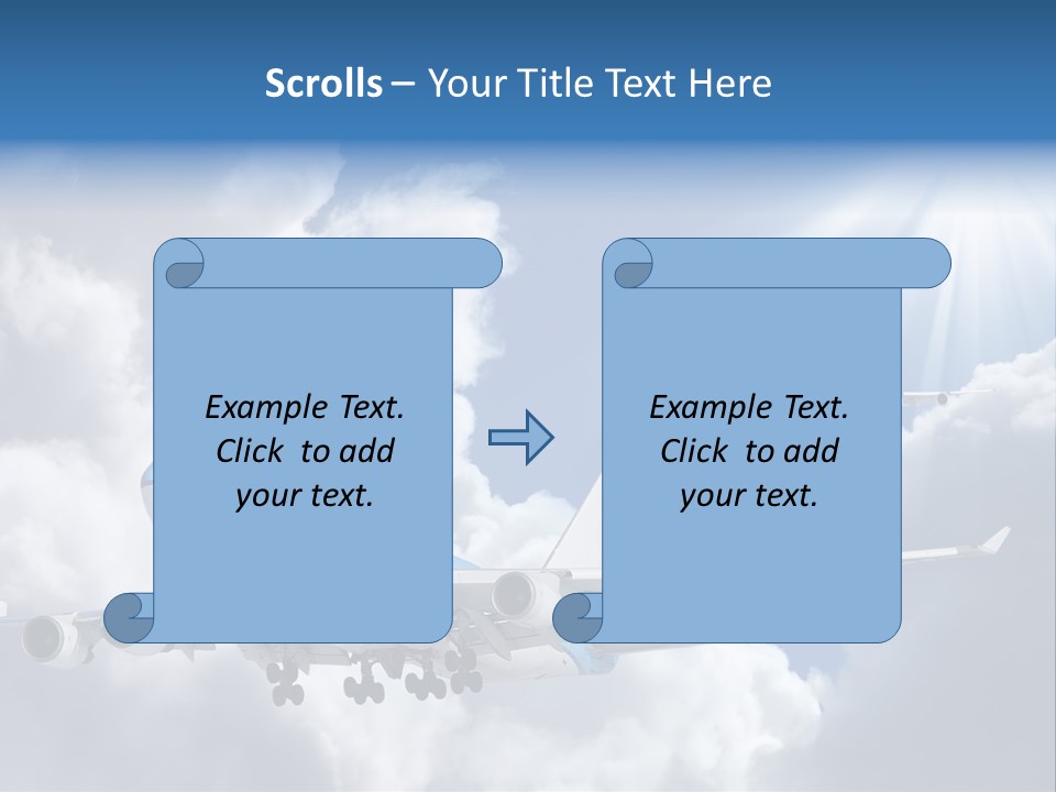 Away Sky Busy PowerPoint Template