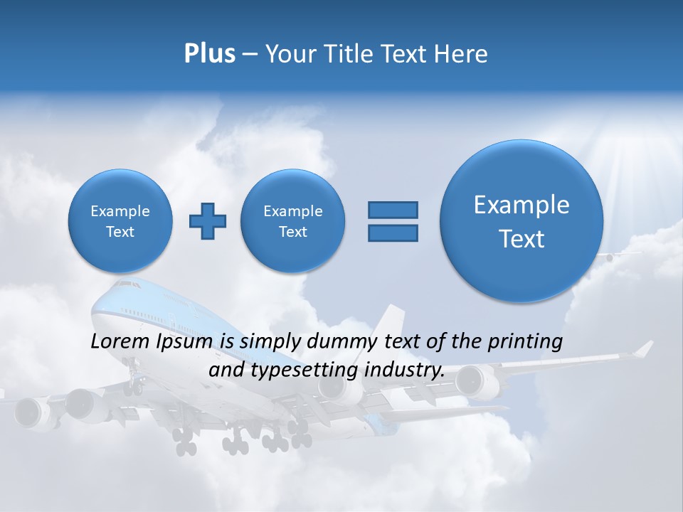 Away Sky Busy PowerPoint Template