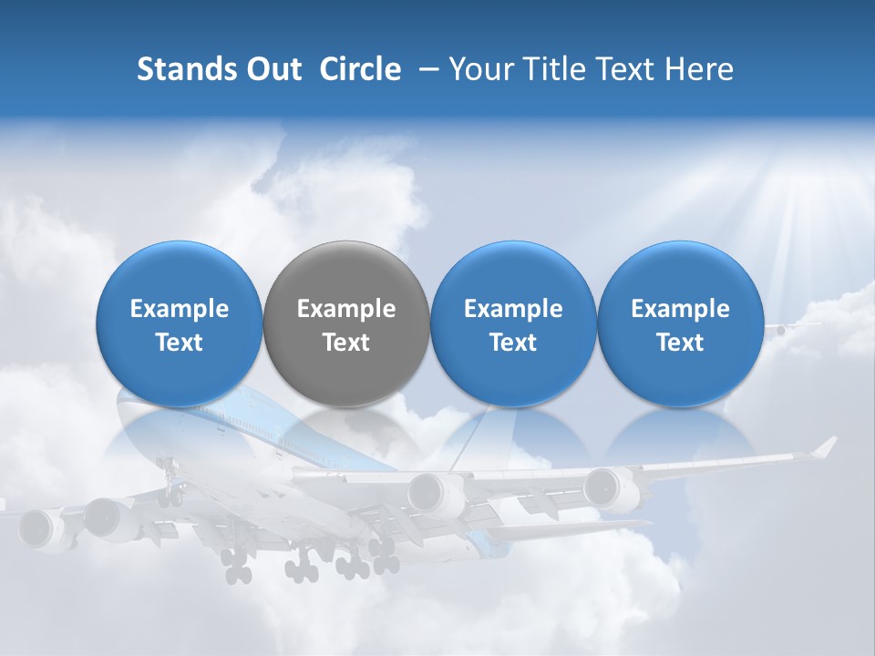 Away Sky Busy PowerPoint Template