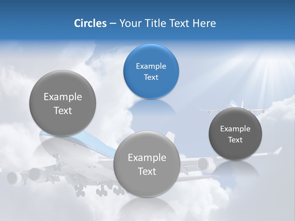 Away Sky Busy PowerPoint Template