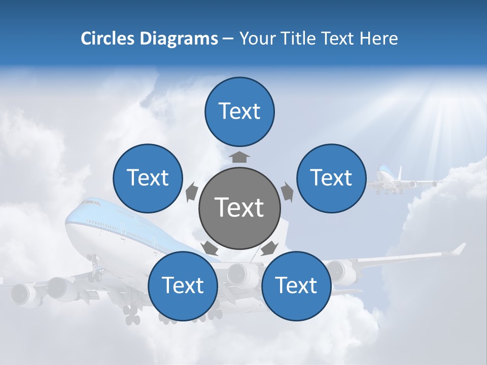 Away Sky Busy PowerPoint Template