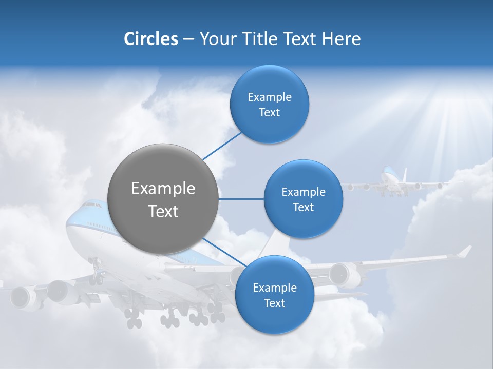 Away Sky Busy PowerPoint Template