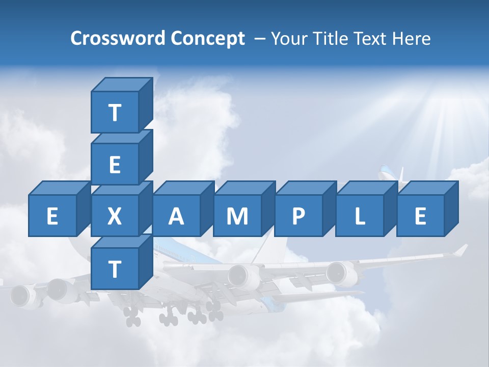 Away Sky Busy PowerPoint Template